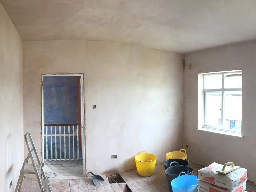 Full re-plaster